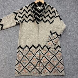 Linda‎ Anderson Long Cardigan Womens S Desert Horizon Shawl Type Beige Southwest
